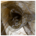 Firana gotowa Cristal kresz 140x250 cm  Brąz