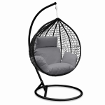 Zestaw Fotel Kokon Classy + poduszka Prima Szary