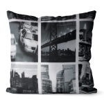 Poszewka COSMO CITY miasta 40x40 cm czarno / biały