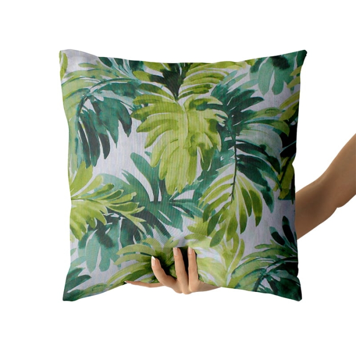 Poduszka JESS Las tropikalny Zielony 45x45cm.