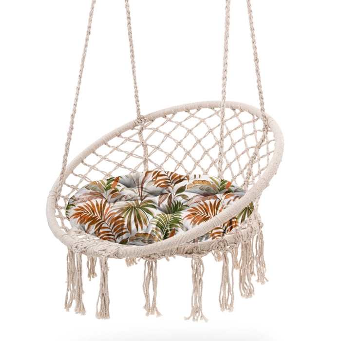 Poduszka na bocianie gniazdo śr 65 cm Fenix Orange