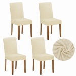 Komplet 4 Pokrowiec na Krzesło FLEXI COVER Ecru