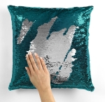 Poszewka Flippy Cekiny Turkus + Srebrny 40x40 cm