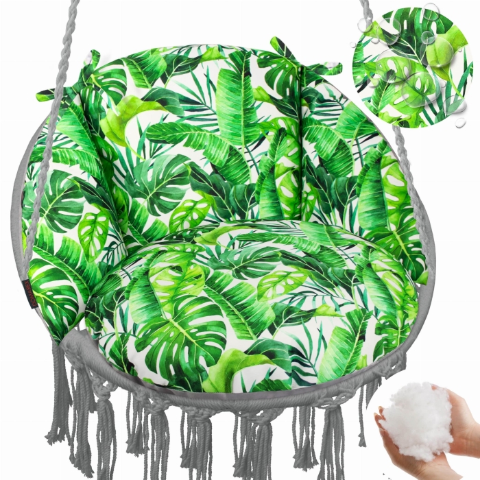 Poduszka LUNA UP Jungle Zieleń + Czarny Oxford