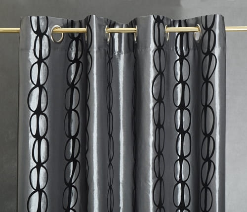Zasłona Ring 140x250 Srebrny