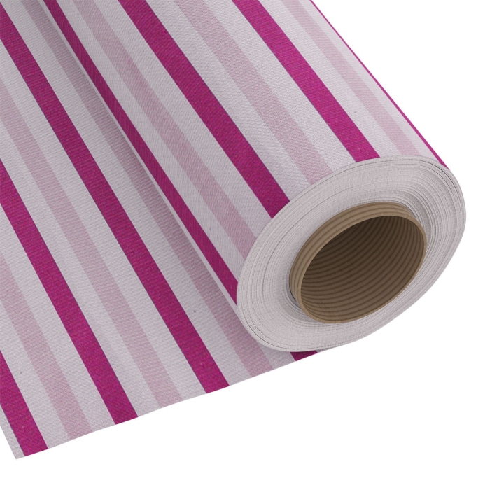 Tkanina Dekoracyjna Happy Duże Pasy 280 cm Róż