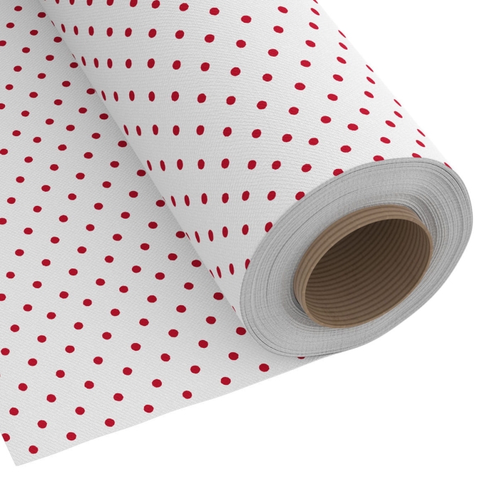 Tkanina Dekoracyjna Happy Kropki 280cm Biała W Cze