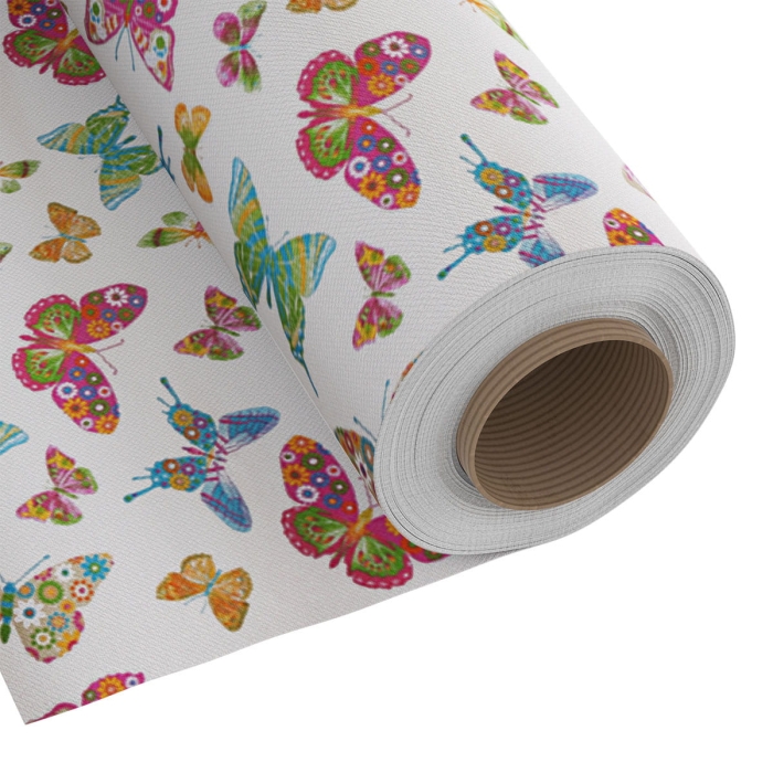 Tkanina Dekoracyjna Butterfly - 280 cm  White