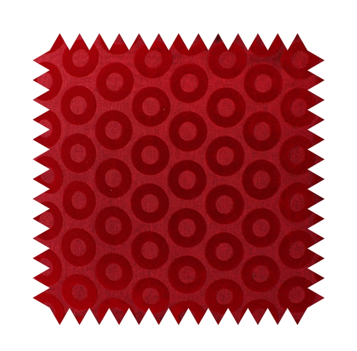 Tkanina Dekoracyjna Foco Flock  - 280 cm Bordo