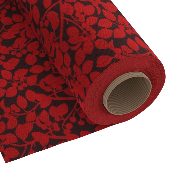 Tkanina Dekoracyjna Folium Gałązki - 280 cm Bordo