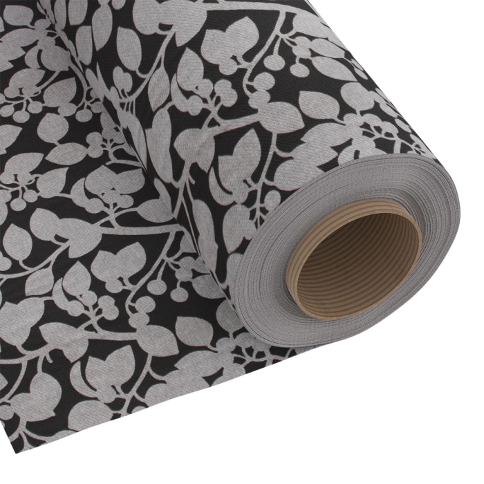 Tkanina Dekoracyjna Folium Gałązki - 280 cm Szary