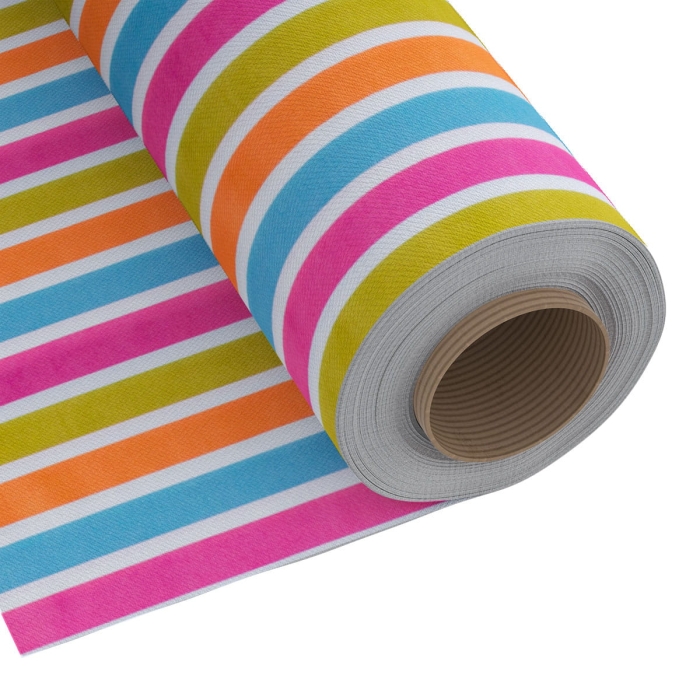 Tkanina Kolorowe Pasy Raya 280 cm Multikolor