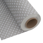 Tkanina Świąteczna Choinki Len 280 cm Biały