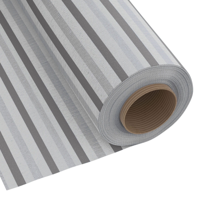 Tkanina Dekoracyjna Happy Duże Pasy 280 cm Szary