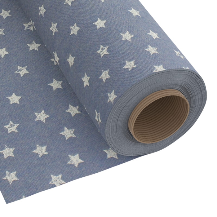 Tkanina Dekoracyjna Jeans Gwiazdki - 280cm