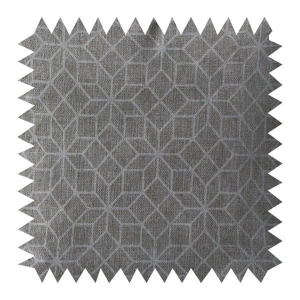 Tkanina Dekoracyjna Geometryczne Kwiaty Len 280cm