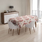 Obrus dekoracyjny Blumen Bordo 110x160