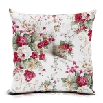 Poduszka Lari z wypeł. bawełna 40x40  Blumen Bordo