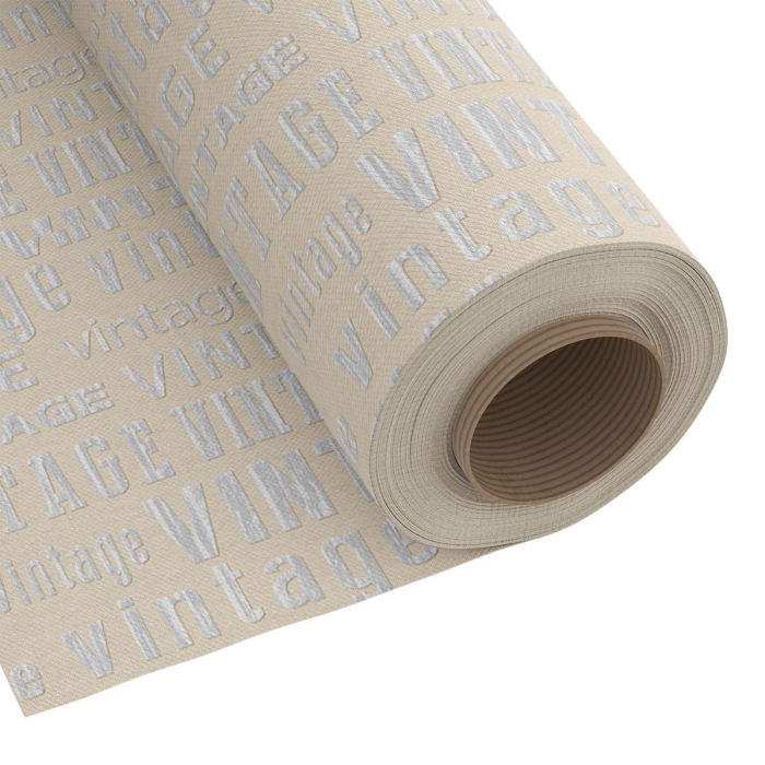 Tkanina Dekoracyjna Vintage Letters - Litery 280cm