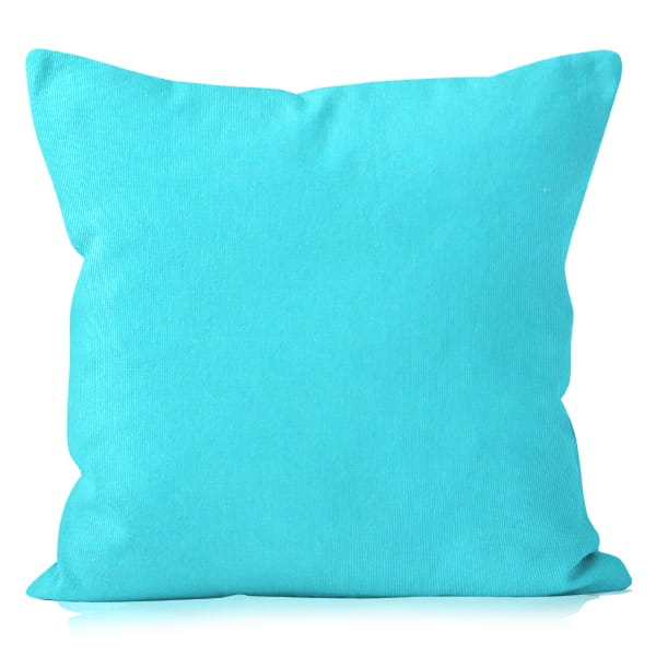Poszewka dekoracyjna Happy Gładki Turkus - 45x45
