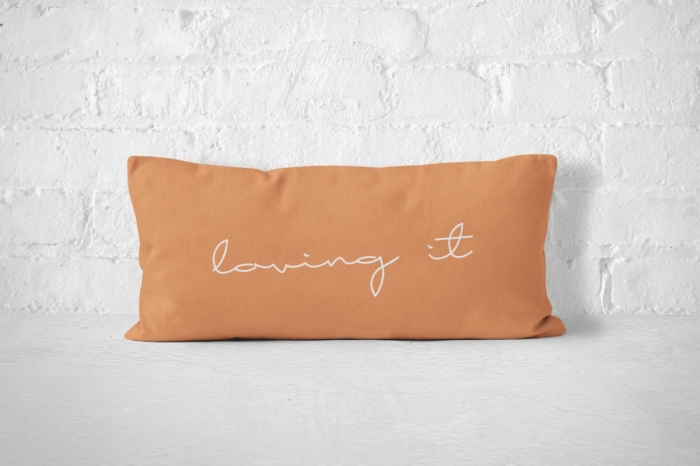 Poszewka bawełna Jess Loving It  30x50cm Pomarańcz