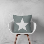 Poszewka Nadruk Estrella Szara 705 40x40 cm