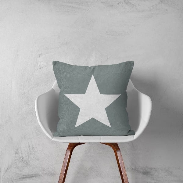 Poszewka Nadruk Estrella Szara 705 40x40 cm