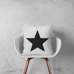 Poszewka Nadruk Estrella Biała 91 40x40 cm