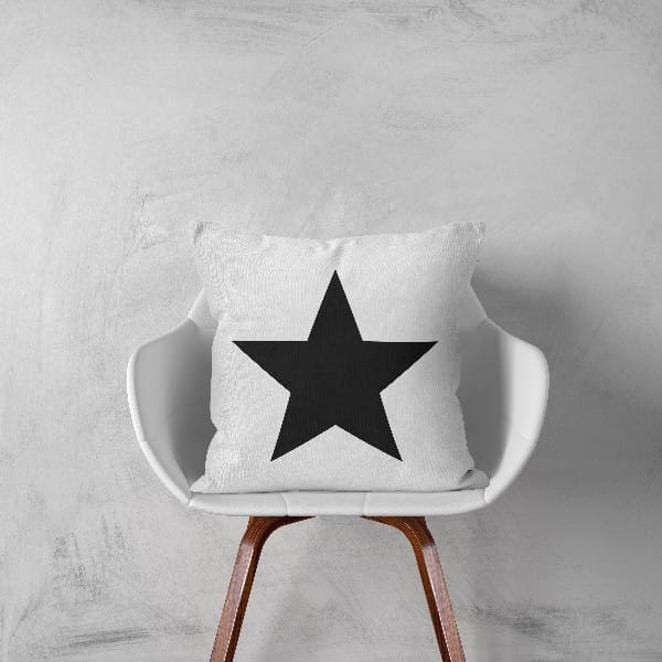 Poszewka Nadruk Estrella Biała 91 40x40 cm