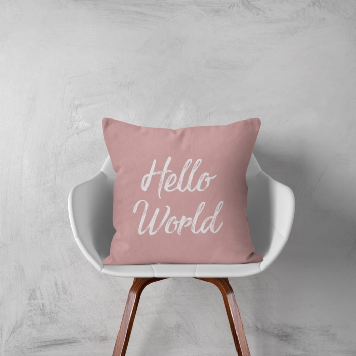 Poszewka Jess Hello World Jasny Róż  304  40x40 cm