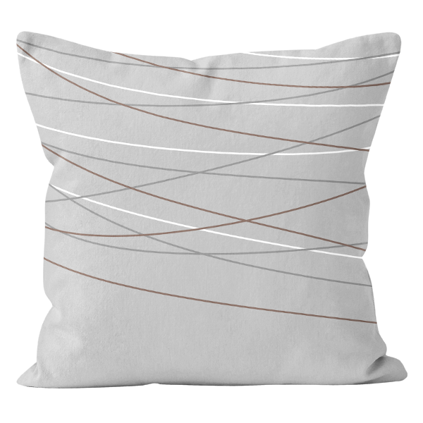 Poduszka Cleo Vertos 45x45 cm pasy Szary