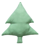 Poduszka kształt Drzewo wys.40 cm Zielone pasy