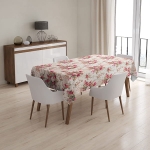 Obrus Dekoracyjny Blumen Bordo 135x200