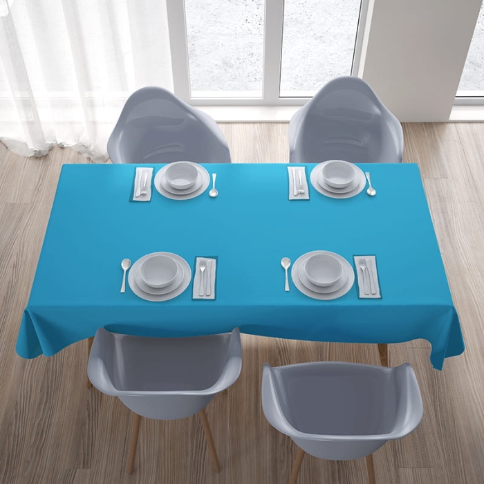 Obrus dekoracyjny Loneta #403 135x180 lazurowy nie