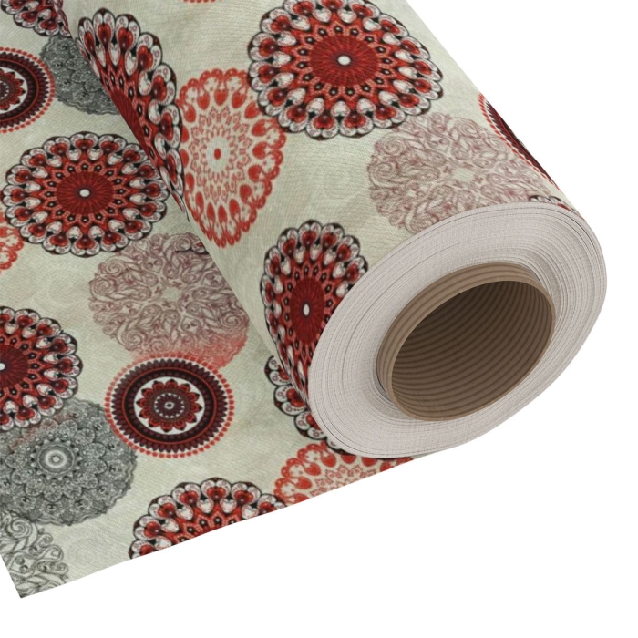 Tkanina Dekoracyjna Mandala 280 cm Czerwień