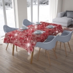 Obrus dekoracyjny 135x200 CM LUXURY Shiny BORDO