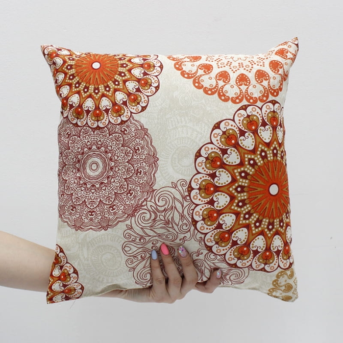 Poduszka Cleo Mandala Pomarańczowa 40x40 cm