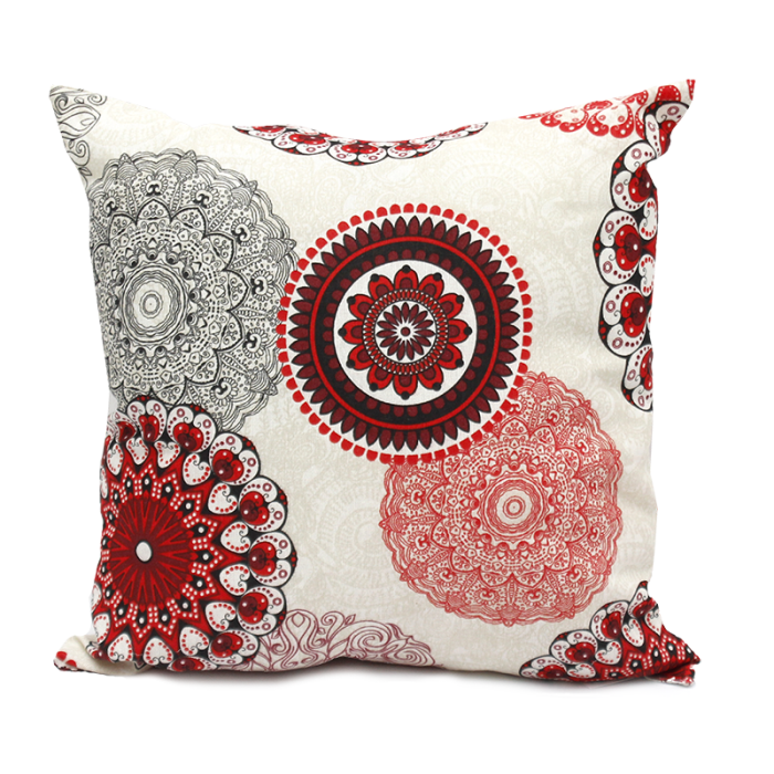 Poduszka Cleo Mandala Czerwona 40x40 cm