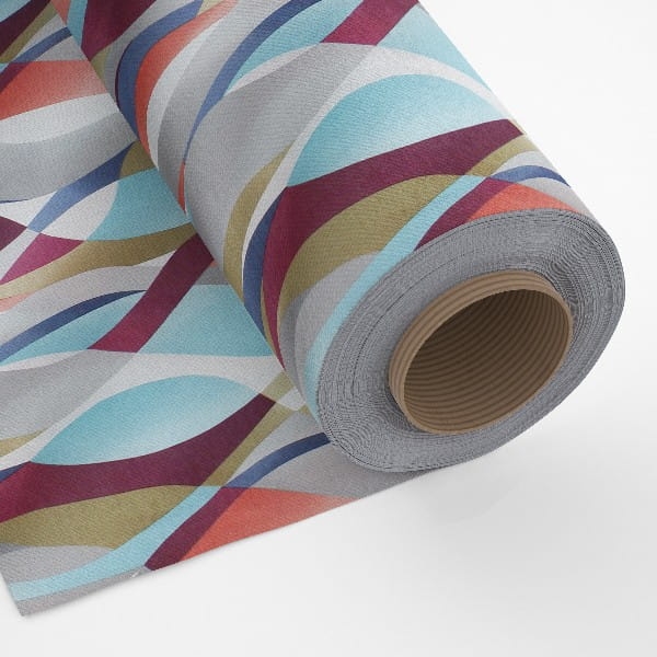 Tkanina Dekoracyjna Olas Fale 280cm Turkus