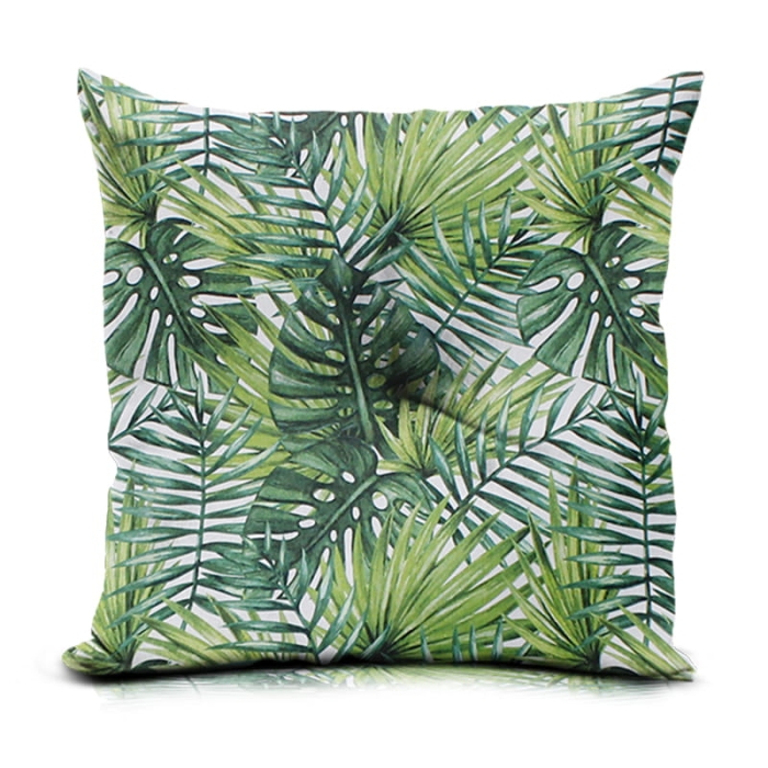 Poduszka LARI PREMIUM Exotic Liście 45x45cm Zieleń
