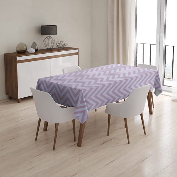 Obrus Matrix Zygzag 135x200 Róż