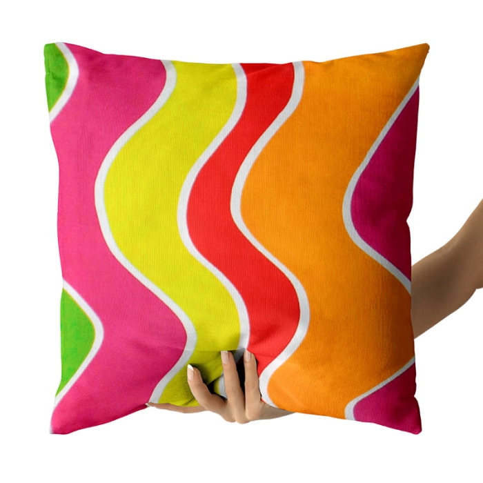 Poszewka dekoracyjna Fala Multicolor 45x45 cm