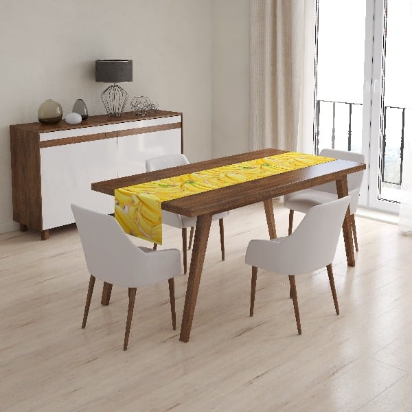 Bieżnik dekoracyjny PREMIUM Bananas 40x110 cm