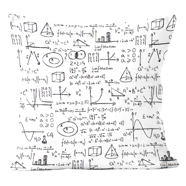 Poszewka dekoracyjna Wzory Mat. Białe 45x45