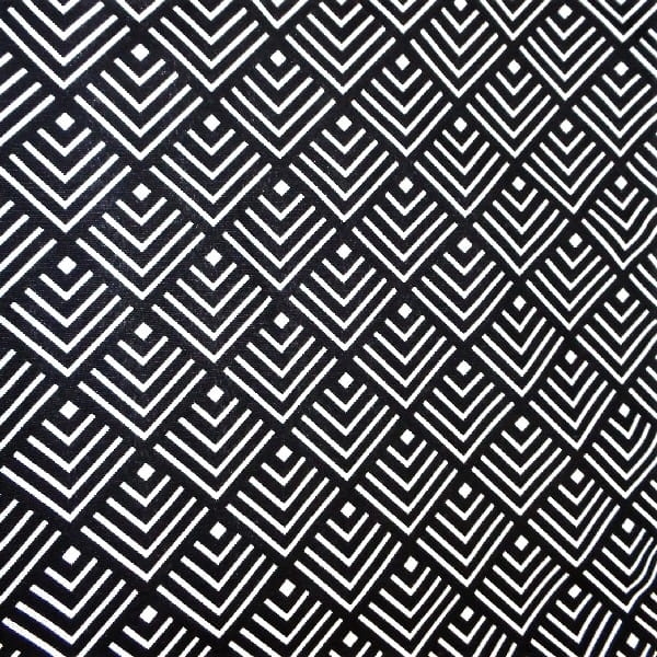 Tkanina Dekoracyjna POSITIVO Wzór Geo 280cm Czarny