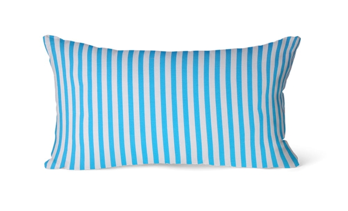 Poszewka Jess Happy 30x50 TURKUS w małe paski