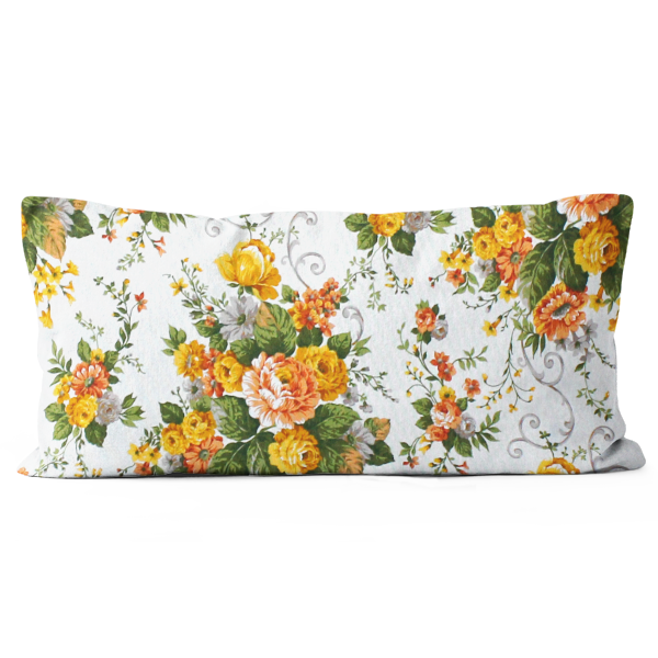Poszewka Jess 30x50 cm na zamek Blumen Żółty