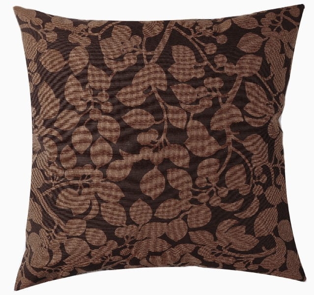 Poszewka Folium Kwiaty 45x45 Brąz