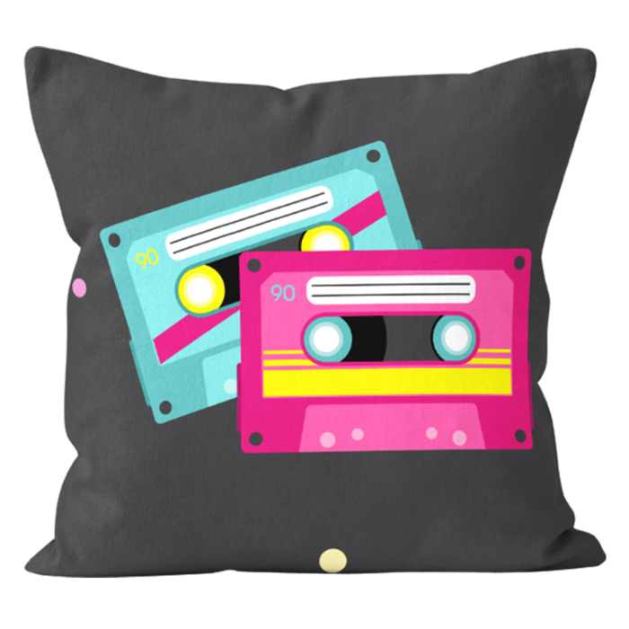 Poszewka Muzyka & Taniec Kaseta 45x45 cm