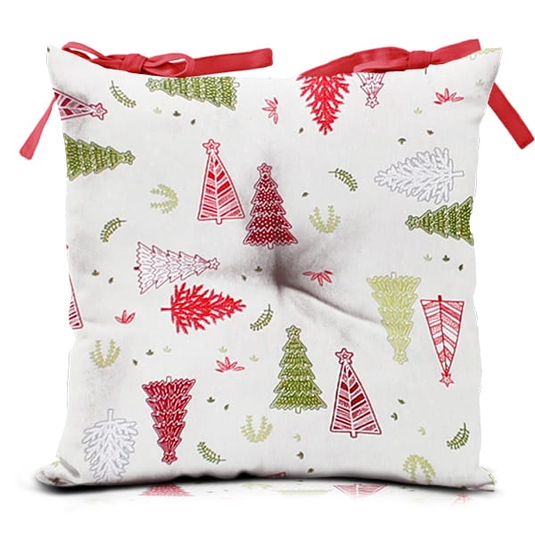 Poduszka SILLA Kolorowe choinki 40x40 cm